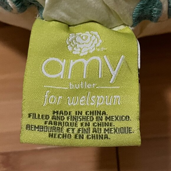 Amy Butler for Welspun organic cotton decorative pillow floral embroidered - Picture 5 of 5